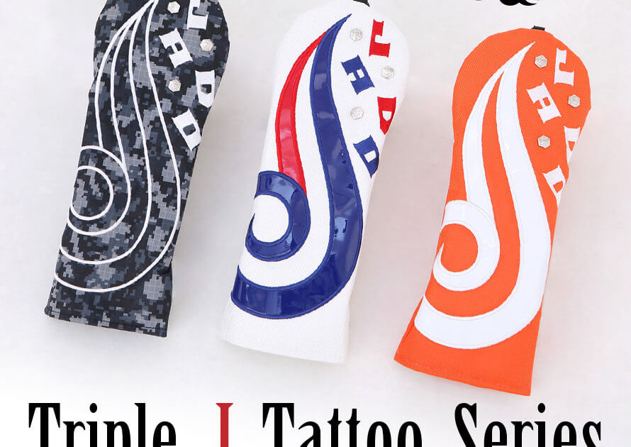 Triple J Tattooシリーズ ヘッドカバー フェアウェイウッド用 選べる3カラー 2019年4月末発売