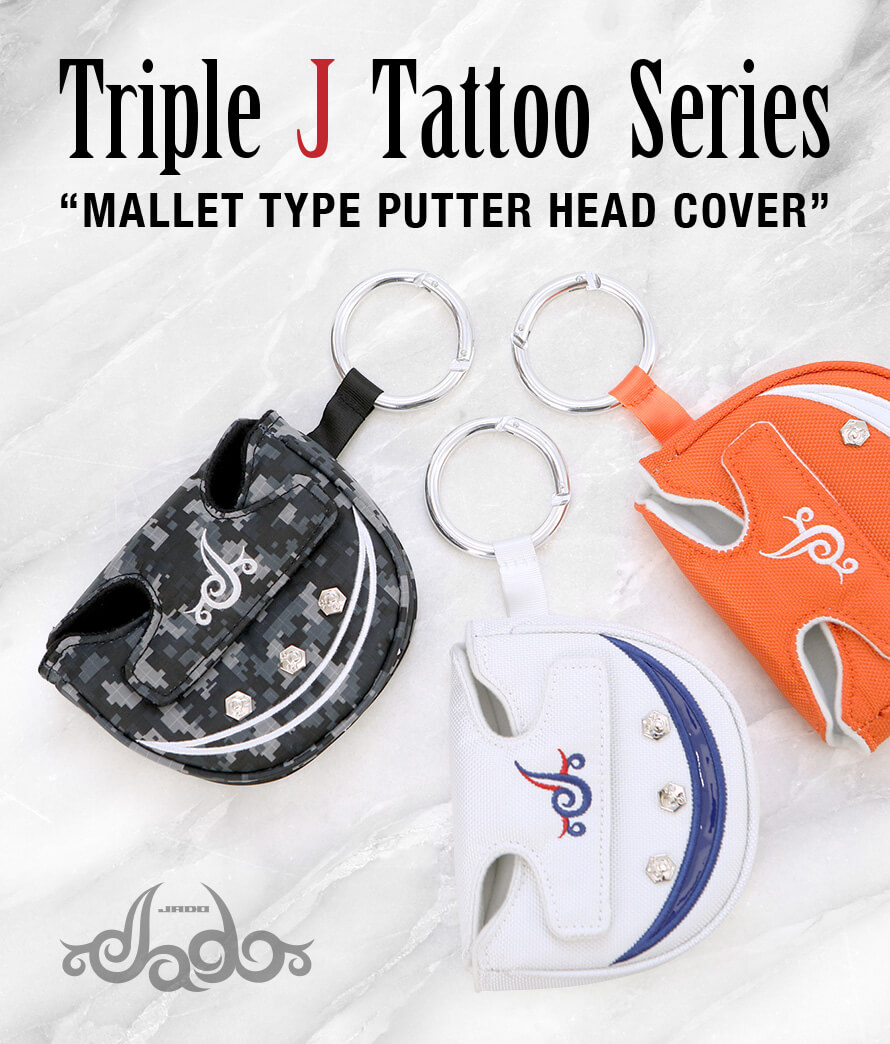 JADO Triple J Tattooシリーズ ヘッドカバー マレットパター用 選べる3カラー